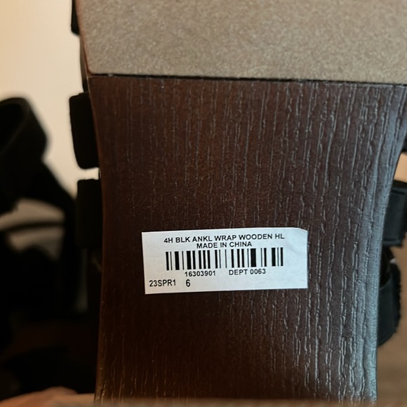 Torrid Ankle Wrap Wood Block Heel (WW) - Picture 7 of 12